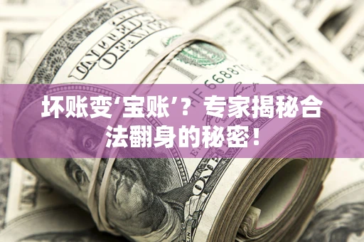 济南坏账变‘宝账’？专家揭秘合法翻身的秘密！