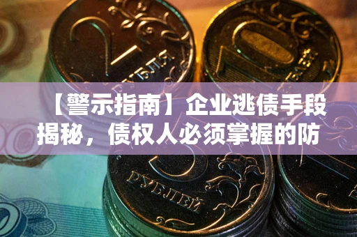 济南【警示指南】企业逃债手段揭秘，债权人必须掌握的防坑宝典