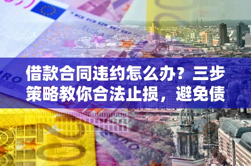 济南借款合同违约怎么办？三步策略教你合法止损，避免债务危机升级